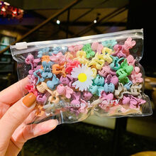50个装新款宠物发夹狗狗夹可爱迷你花朵夹子泰迪发饰贵宾发饰品 A628亮彩小兔子50个