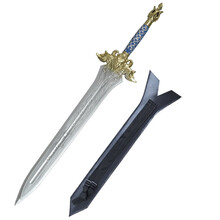 儿童玩具刀剑 PU软胶仿真动漫模型 男孩玩具剑和盾牌舞台COS表演宝剑道具 国王剑小号+皮鞘