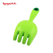 日本皇室玩具（Toyroyal）儿童玩具 夏日宝宝沙滩玩具套装 儿童铲子小桶孩子戏水挖沙工具 Flex沙滩耙苹果绿