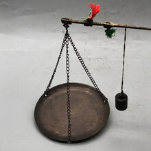 【曲美思】仿古工艺古玩杂项 迷你老式称 称心如意手工小称手提秤药材称随机发单个价