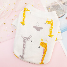 InnoPet小狗狗衣服夏季薄款泰迪比熊博美柯基幼犬夏天小型犬宠物猫咪夏装 满版小动物 L(7-10斤适用)背长34cm