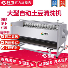羚木 清洗机商用大型土豆去皮机商用脱皮机 萝卜生姜莲藕红薯芋头毛辊洗菜机实惠 1500型