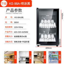 消毒柜家用MI小型消毒碗筷柜商用双门迷你饭店保洁柜厨房碗柜立式 KS-98A-(2层)单门