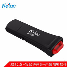 朗科（Netac）16GB U盘 USB2.0写保护防误删 黑色U208S