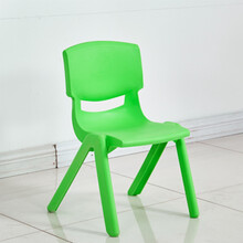 加厚儿童桌椅塑料凳子宝宝学习小凳子幼儿园桌椅儿童塑料椅子靠背 绿色
