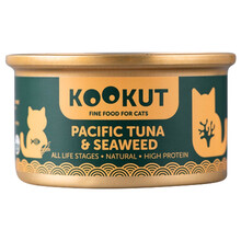 酷客KOOKUT瑞士进口猫罐头零食增肥小鱼干幼猫成猫营养湿粮小许医生 太平洋金枪鱼和海藻