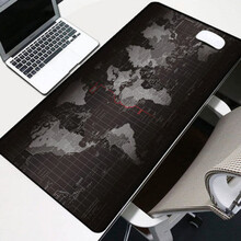 电竞 鼠标垫 900*400超大号键盘垫游戏办公可水洗锁边鼠标垫 世界地图80*30