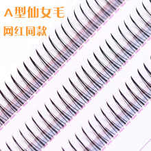 假睫毛单簇A型毛仙女子毛单簇分段自然仿真C翘0.07朵毛 10mm