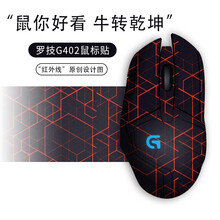 酷元素 适用于罗技g402防滑贴鼠标贴防刮防汗贴全包侧边贴可定制 N0.14 g402