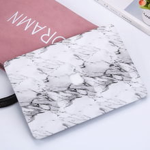 文基鹏新款macbookpro13/15.4英寸苹果笔记本外壳11air电脑12超薄配件保护 白色大理石带LOGO+键盘膜+塞 A1466/A1369