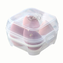 【盒装4枚】美妆蛋遇水变大超软葫芦粉扑上粉底化妆工具干湿两用 肤色三姐妹【独立桶装+送支架】