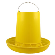 耐尔尼 加厚鸡料桶 鸡食槽鸡饮水器鸡鸭鹅自动下料槽鸡喂食器鸡用饮水壶饮水桶养鸡饲料桶 鸡饲料槽（约装16斤）