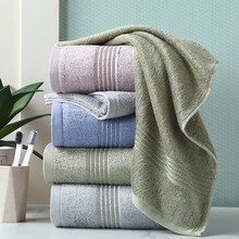 竹之锦毛巾 竹纤维洗脸巾家用男女成人擦脸巾柔软吸水4条装 34*74cm 105g/条