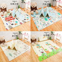 【好店认证】[爬行垫可折叠]宝宝xpe折叠爬行垫加厚婴儿童爬爬垫防滑泡沫地垫 160CM*180CM*厚度1CM 款式随机