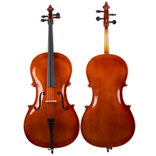 初学者成人儿童考级练习演奏大提琴经典意大利仿古厂家批发 4/4升级版亮光身高155CM以上