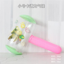 稚气熊 充气锤子充气锤吹气儿童玩具动物棒大号气锤空气锤动物气球棒青蛙 小号卡通充气锤(图案随机)任意2个