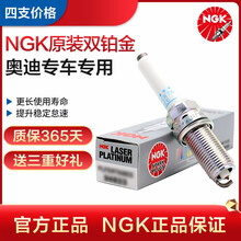 NGK原装奥迪专车专用双铂金火花塞(4支) 一汽奥迪A6L 2.0T(05至11款)