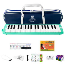 酷乐坊SUZUKI铃木37键口风琴吹管/吹嘴 MX-37D学生儿童大人初学演奏教学通用口吹键盘乐器 口风琴（标配+键盘贴+少儿口风琴教材）