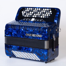 一秒巴扬手风琴专业乐器60/96/120/80/考级演奏初学 型号S96-巴扬96贝斯蓝色