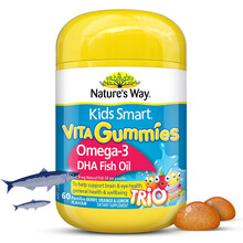 Nature’s Way澳萃维|佳思敏 儿童DHA 鱼油软糖 60粒/瓶 澳洲进口 2岁以上