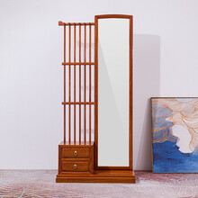 宗木府红木家具缅甸花梨（学名：大果紫檀）实木中式衣帽架家用客厅卧室门厅挂包多功能落地架仿古置衣架 衣帽架