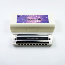 BoogieMan初学 十孔布鲁斯蓝调10孔口琴 BM Boogie man 降B调【白色琴格】