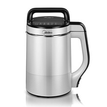 美的（Midea）破壁豆浆机家用全自动多功能小型1-2人免过滤加热煮滤十大功能立体熬煮仿生磨盘 银白色