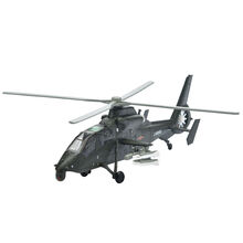 1:100中国武装直十九武装直升机Z19飞机模型武直19收藏摆件礼品 军绿色 1比100直十九