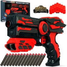 峰佳玩具（FENG JIA）玩具枪连发儿童软弹枪男孩连发远程对战软蛋枪 圣冰+手腕弹夹组合FJ419