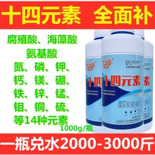 14元素氮磷钾肥植物瓜果果树蔬菜微量元素肥锌硼钾钙镁肥硼肥钼肥 14元素x1000ml（送量杯1套）
