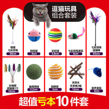 猫玩具套装自嗨激光逗猫棒薄荷鱼不倒翁老鼠解闷小猫猫咪宠物用品 值亏本十件套