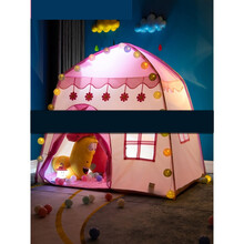 儿童帐篷室内公主女孩家用睡觉游戏屋宝宝城堡小房子床上分床神器 精美配饰