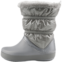 Crocs卡骆驰女童鞋 2021新款复古时尚耐磨舒适透气珠光洛基靴休闲雪地靴205829 205829-0P1 C9/内长15.5cm/25-26码