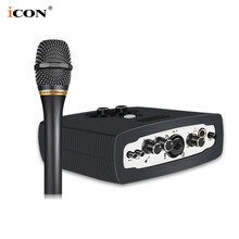 iCON 艾肯MicU外置声卡套装手机电脑直播专业录音主播网络K歌喊麦唱歌莱维特麦克风全套台式机通用  MicU+艾肯C1Pro麦克风【需连接电脑】