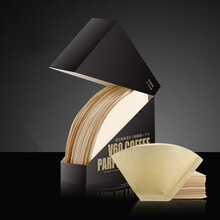 咖啡滤纸 无漂白原木V60滴漏美式咖啡机手冲壶滤杯通用过滤纸 原木浆无漂白102滤纸