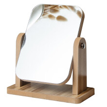 米卡(MECOR)木质台式化妆镜梳妆镜美容镜子 女生宿舍寝室多用家居化妆镜大号0024