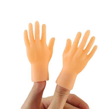 抖音同款网红小手指套逗猫玩具手套橡胶硅胶小手搞怪玩具可爱小手 新款左右手一对