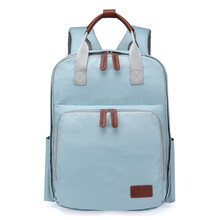 Heine海恩 多用途妈妈包防水後背包 大容量外出包WIN-192 淡蓝色