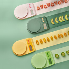 蓉城电子秤厨房秤烘焙电子称0.1g高精度天平秤珠宝秤迷你家用克称克秤食物食品称 墨雅绿3kg/0.1g带大托盘