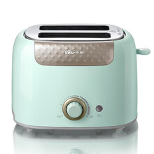 小熊（bear）多士炉烤面包片机全自动家用小型吐司机2片神器 草绿色