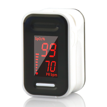 江医生血氧仪指夹式脉搏血氧饱和度检测仪 家用便携式指脉氧夹 心率监护监测仪 黑白色（LED屏）+电池+挂绳