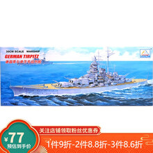 二战军舰拼插模型1:700多款中外军事航母战舰军船潜艇拼装船模型玩具 蒂尔俾茨号战列舰