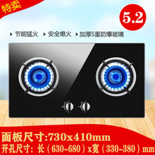 日本樱花家用燃气灶大火力防爆钢化玻璃面板双灶天然 气液化石油气煤气炉猛火人工煤气 家庭 猛火实用款5.2KW一级能效上门安装 液化 气