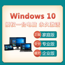 正版系统win10系统正版win10系统盘激活码win10/windows10专业版系统激活码u盘 无票 Win10家庭版【实物发快递】