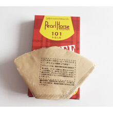 3号6号9号摩卡壶滤纸木质纤维丸型圆形咖啡过滤纸100片原色无漂白 101原色滤纸【1--2人份】40张/盒 买2盒1