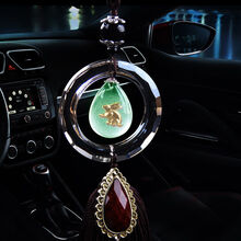 汽车挂件 车载车内挂饰装饰品20年新款汽车挂件车内吊坠生肖夜光车饰出入平安大气车挂件 经典版夜光 兔