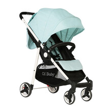 晨辉（CHBABY） 轻便加宽座椅婴儿推车快速收车可折叠可坐躺避震童车 768B 亚麻绿