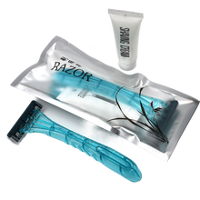 【20支装】酒店用品批发一次性剃须刀剃须膏浴场刮胡刀宾馆洗漱用品套装便携式 镀铝膜剃须刀(20支)