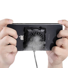 手机散热器降温神器制冷小风扇苹果小米华为主播同款直播吃鸡游戏无线便携式液冷冰封水冷半 收藏+加购=优先发货【M1插电版基础款风冷散热器】