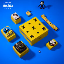 富士instax立拍立得 一次成像相机 mini11 菲力猫 幸运手提箱礼盒